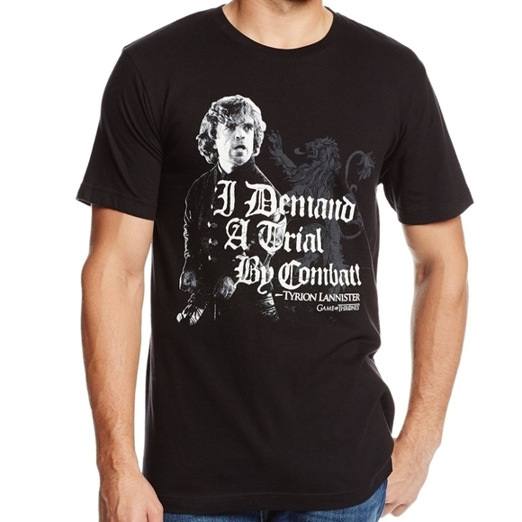 HBO Game of Thrones Tyrion Trial By Combat T Shirt Size L - Picture 1 of 6